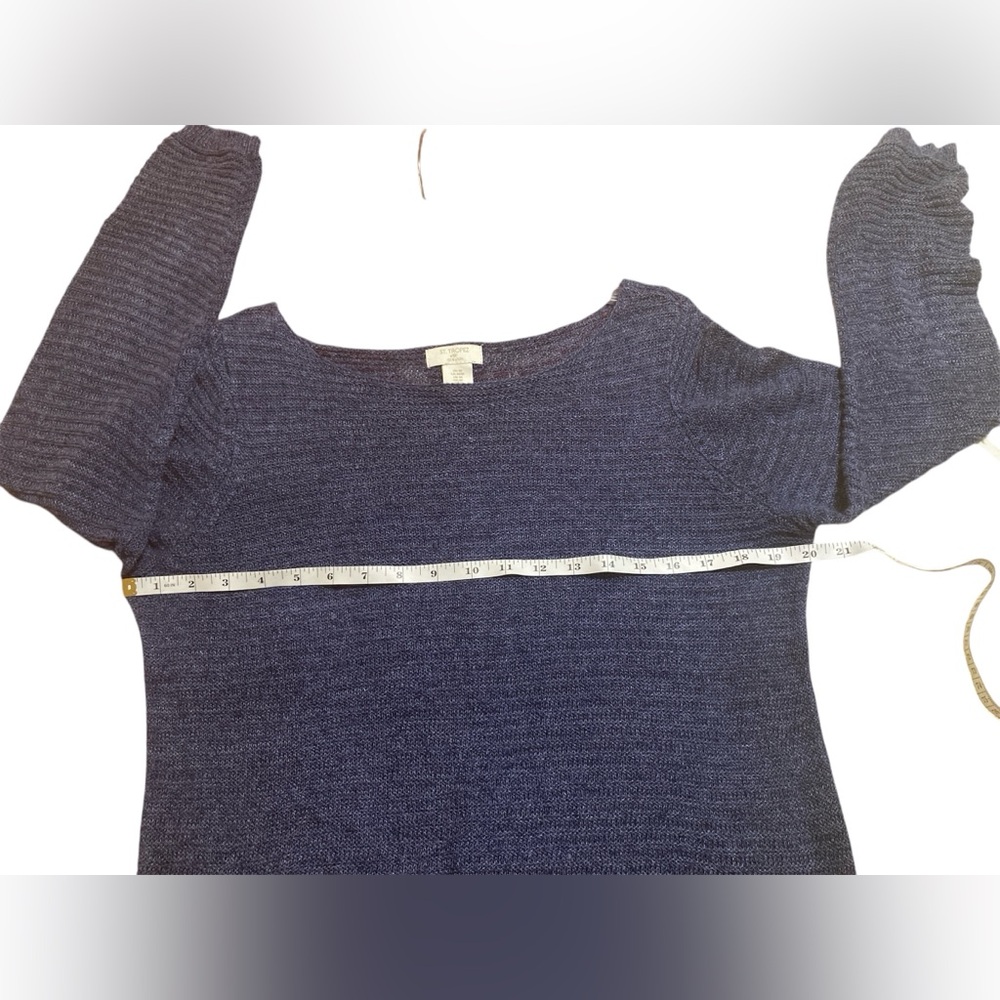 ST..TROPEZ West 100% Linen Sweater. Size Medium. - Picture 5 of 9